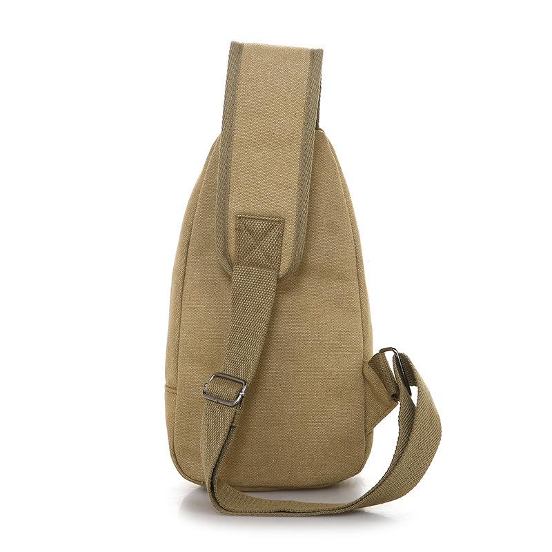 Bags 2023 New Men's Canvas Messenger Shoulder Chest Bag, Small Casual Backpack, Waist Bag