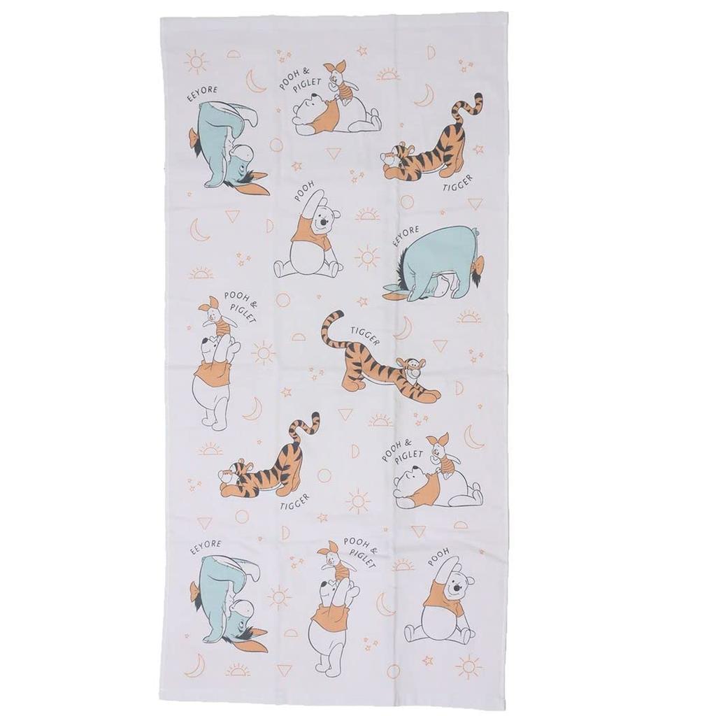 Hayashi Bath 60 X 120 Gauze Pooh Good BM474300 Towel, Approx. Cm, Pile, & Friends, Luck,