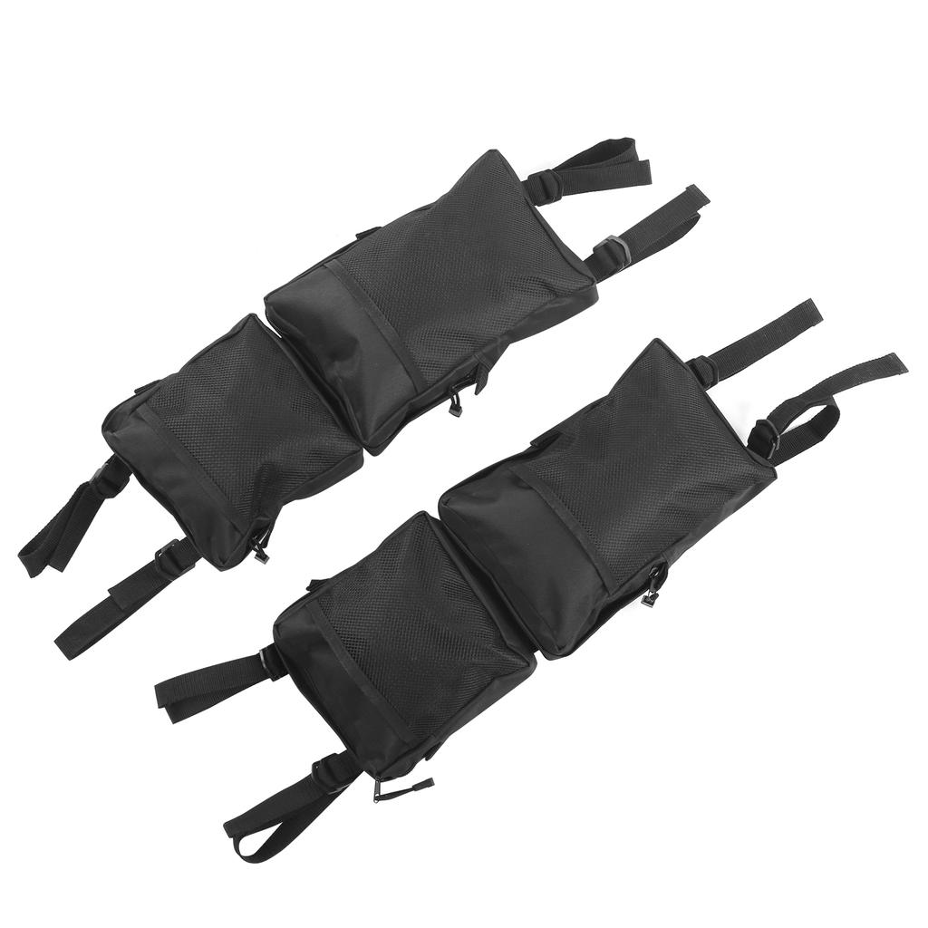 2pcs ATV Saddle Bag MultiFunction Outdoors Rear Pack Luggage Storage Tool Snowmobile