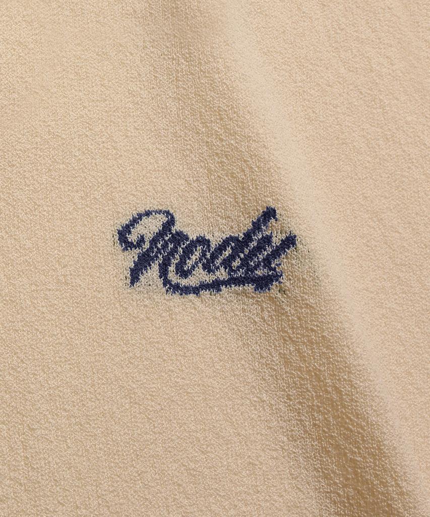 NODU Summer Vivid Color Block Collar Knit [Yellow]