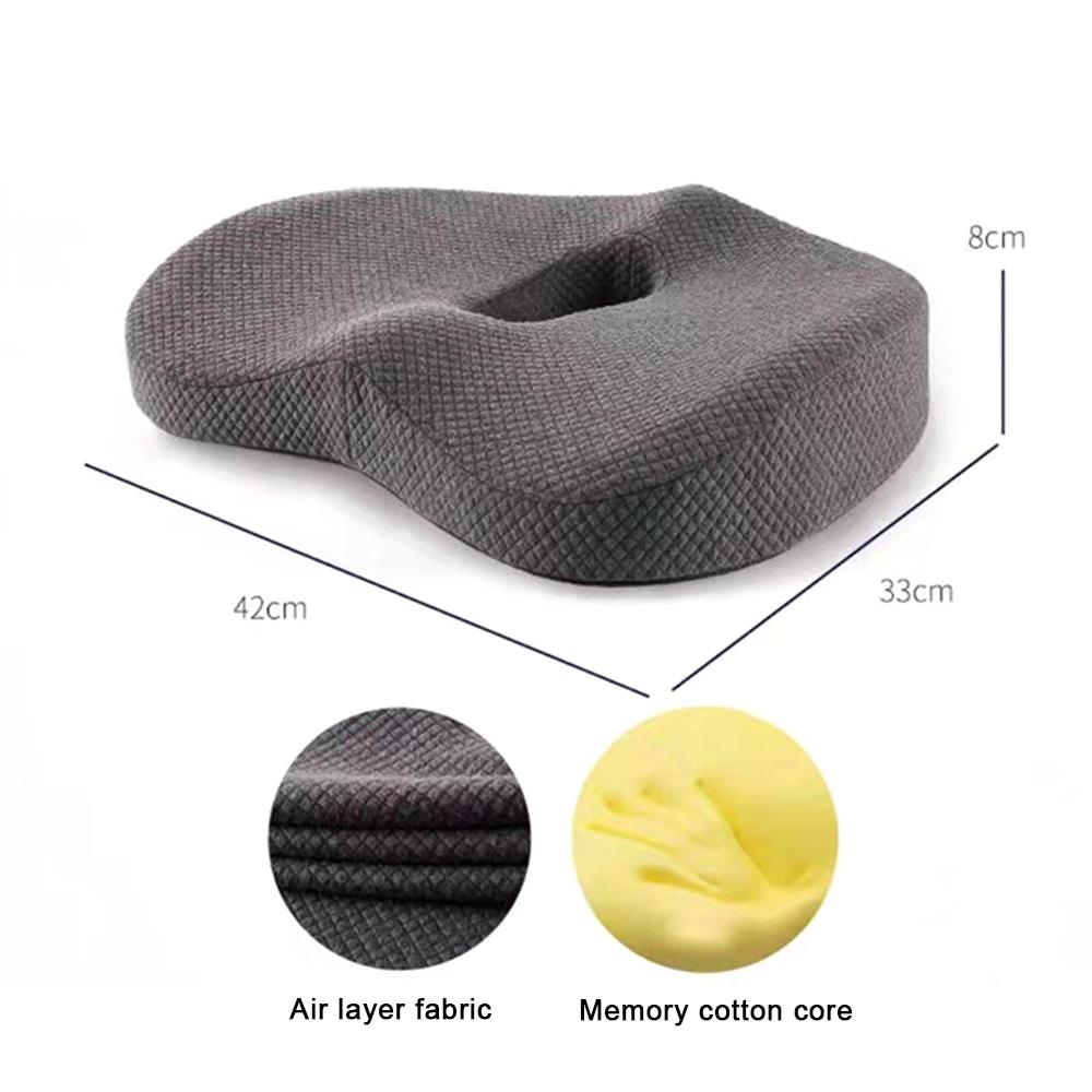 Premium Soft Hip Support Pillow Memory Foam Massage Chair Mat for Home
