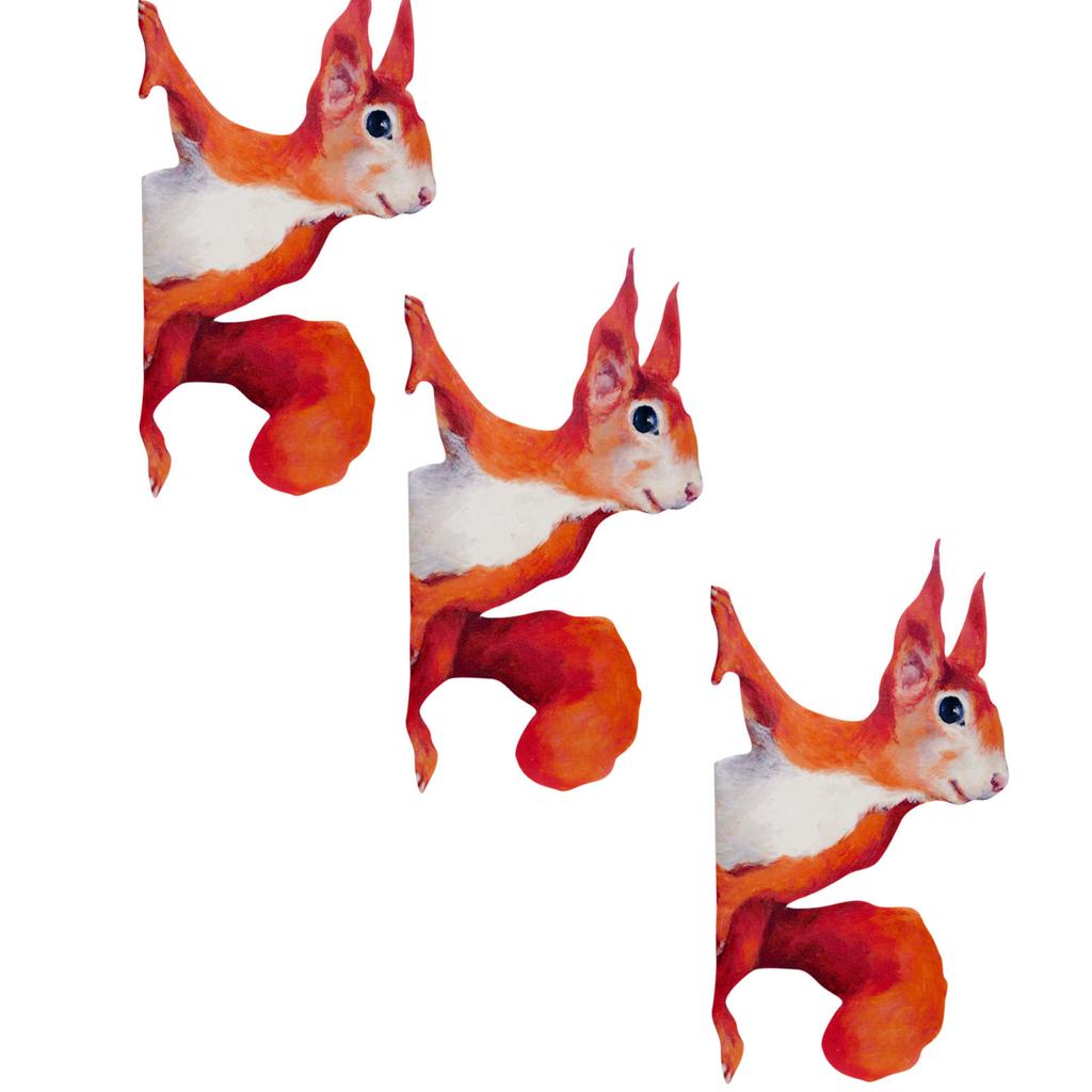 1/3/5 шт. наклейка на стену с подглядывающей белкой, наклейки для стен и окон