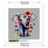 New Arrival 5D DIY Full Circle Diamond Painting "Colorful Flower Elephant" Embroidery Cross Stitch Home Decor Gift