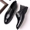 High Quality Leather Shoe Men Dress Shoes Brogue Handmade Leather Shoes Men Luxury Brand Business Formal Shoes Zapatos De Hombre