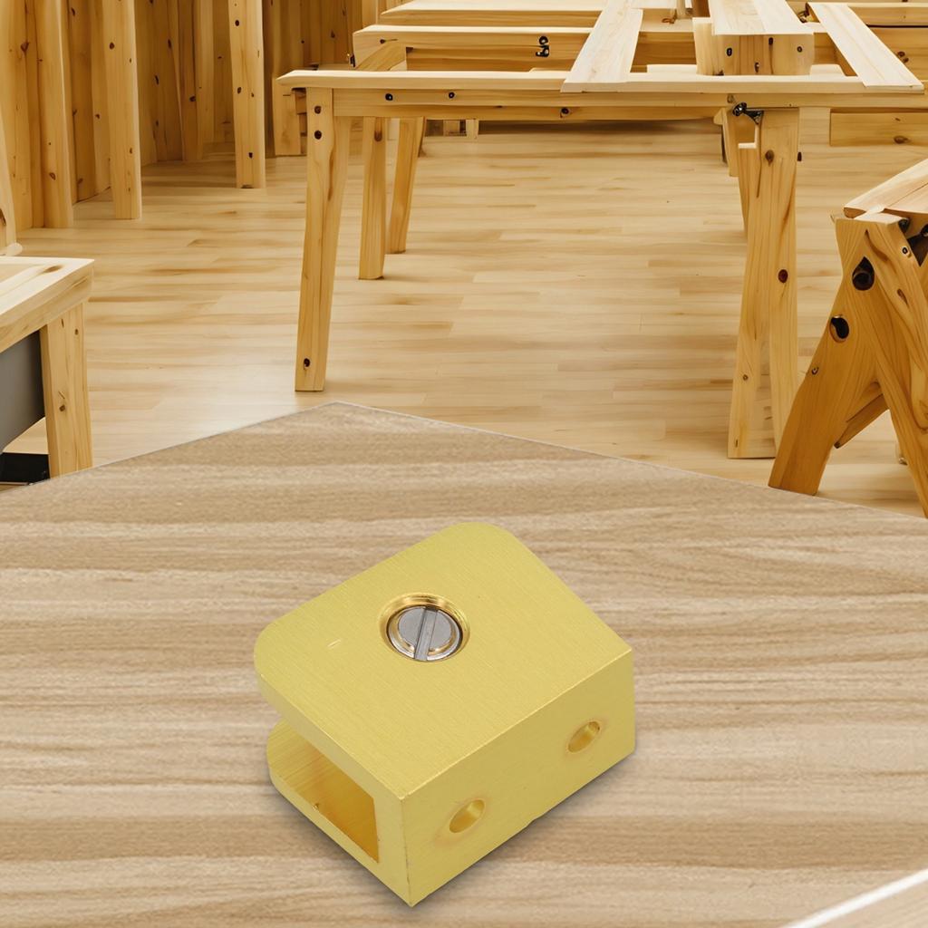 1 шт. Медно-золотой регулируемый держатель для стекла, толстый стеклянный кронштейн, фиксированные зажимы для стекла, держатель для керамической плитки