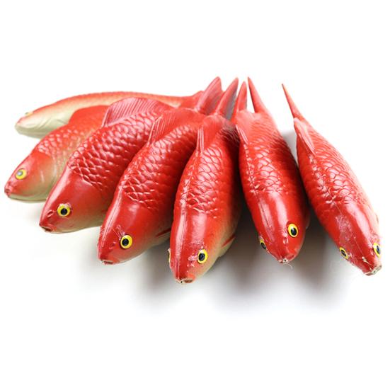 Simulated Fish Crucian Figurine Realistic Black White Artificial Model Fish Decoration Ornament Kids Animal Learning Toy Photo