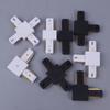 1 Pvs светодиодный трековый соединитель черный белый алюминиевый прямой Т-образный крестообразный для прожектора