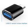 LED Display USB 3.0 to Type C Male Adapter USB A to USBC Connector OTG Type C Car Charging Adapter for MacBook Mobile Phone