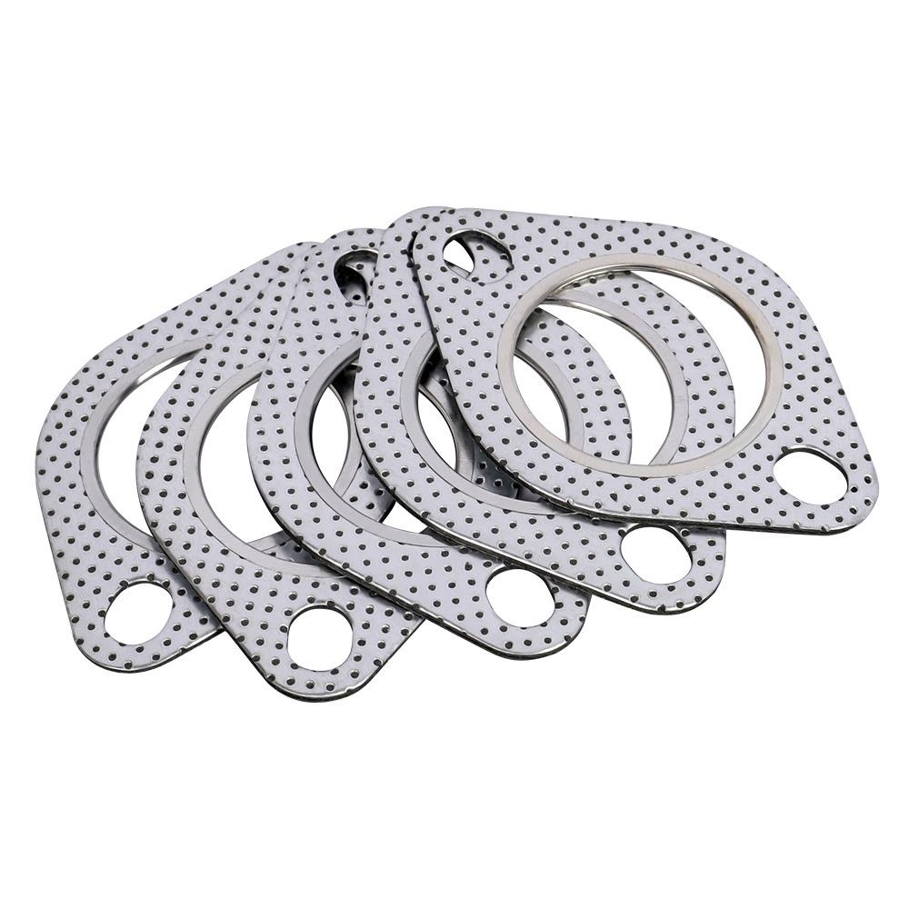 2 шт. Универсальная прокладка выхлопной системы автомобиля Ультраплотная прокладка фланца выхлопной системы Прокладка впускной трубы Прокладка выхлопного даунпайпа Автоаксессуары