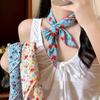 3pcs/set Korean Style Printed Headscarf Thin Fabric Flower Square Headband Holiday