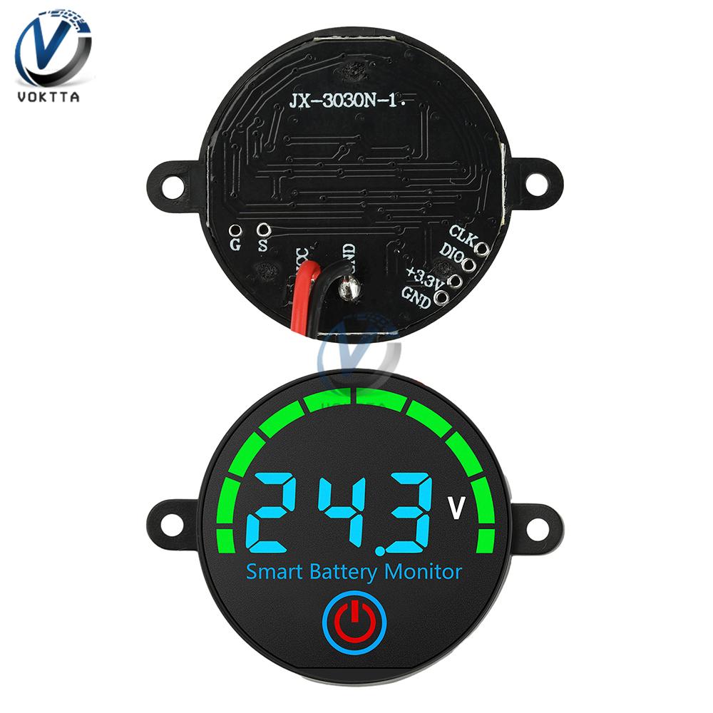 DC 7-11V LED Indicator Voltmeter 1-11S 11V 11V 16V 18V Battery Level Indicators Universal Battery Lithium Capacity Display Board