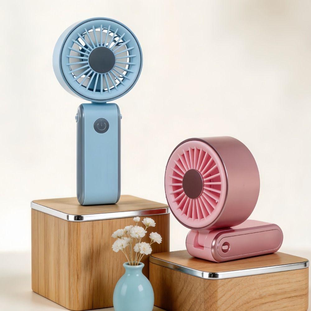 Quiet Operation Handheld Mini Fan Foldable Neck Hanging Small Fan Personal Cooling Fan Office