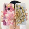 For Infinix Hot S4 Case Luxury Love Heart Buttefly Candy Painted Cover Soft TPU Matte Phone Case For Infinix Hot S4 HotS4 Fundas