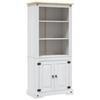 VidaXL Pine Cupboard Mexican Buffet Bookcase Display Cabinet Storage Cabinet Living Room Dining Room Hallway White 282624