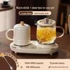 "Multifunctional Glass Tea Kettle with Constant Temperature for Office Use"