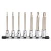 TONE Long Torx Socket Set Type with HTX407L Drive Angle Contents 7 Items (Strong Holder) 12.7mm (1/2")