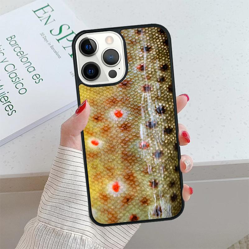Чехол для телефона Fly Fishing Brown Trout Для iPhone 17 Air 15 16 16e 14 13 Pro Max Coque 12 11 Pro Max Для Apple PLUS fundas