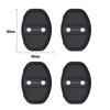 For SKODA YETI 2013-2017 Silicone Car Door Lock Buckle Protection Cover Elastic Anti-Collision Shock Absorbing Pad Cushion