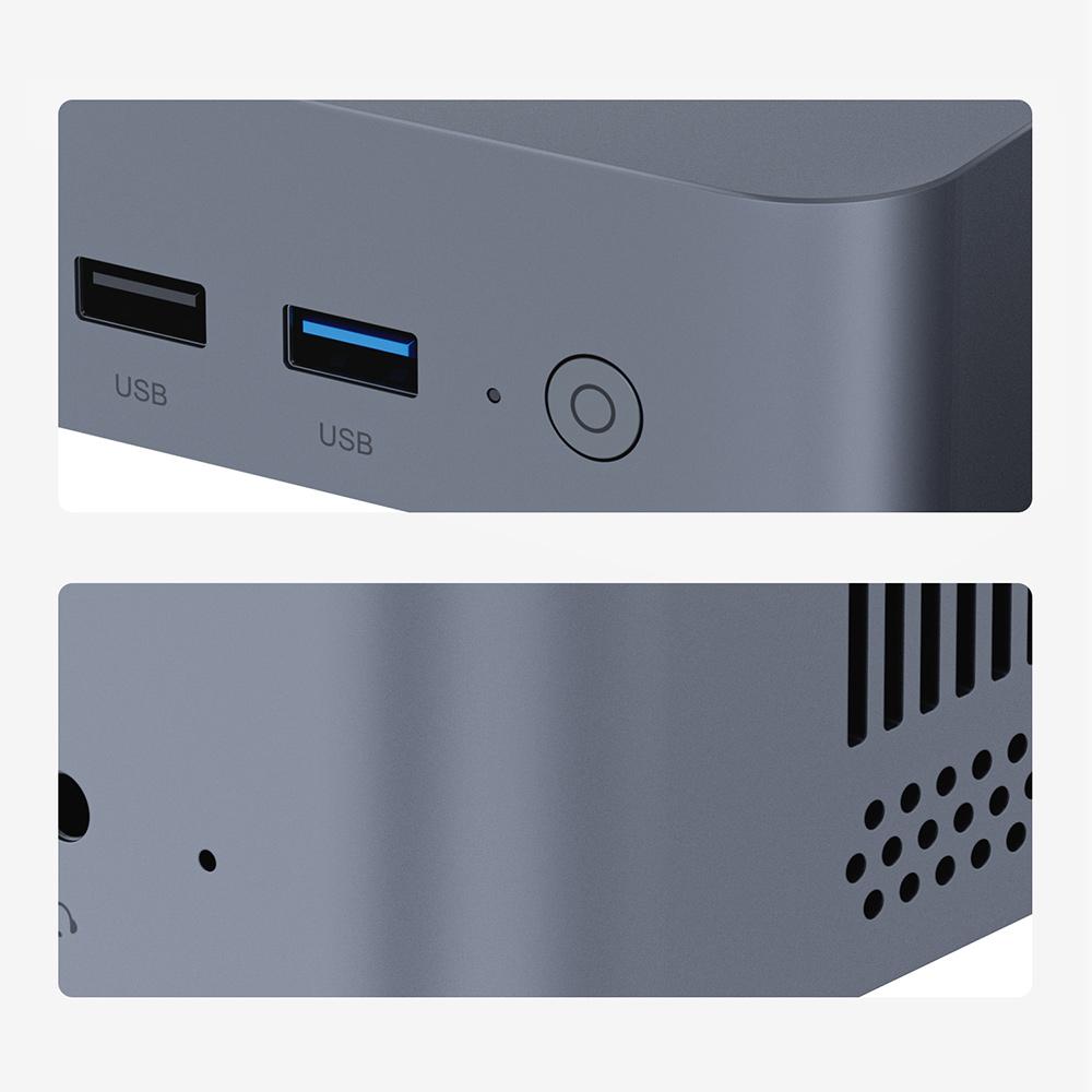 Мини-ПК OUMAX N100 12-го поколения Intel N100 16 ГБ DDR4 500 ГБ SSD Win11 Pro Dual 1000M LAN Wifi5 BT5.0 настольный компьютер