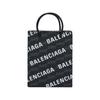Balenciaga Bb Monogram Series Logo Print Adjustable Detachable Shoulder Strap Coated Canvas Large Shoulder Crossbody Tote Bag 693805210HB1060