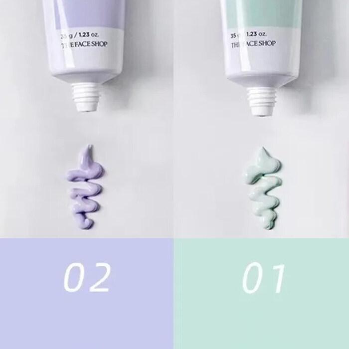 The Face Shop Air Cotton Makeup Base SPF30 PA++ #Mint 35gr