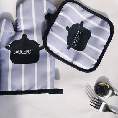 Прихватка и держатель для кастрюли, кухонные термостойкие перчатки для выпечки, теплоизоляционные перчатки для барбекю, микроволновая печь