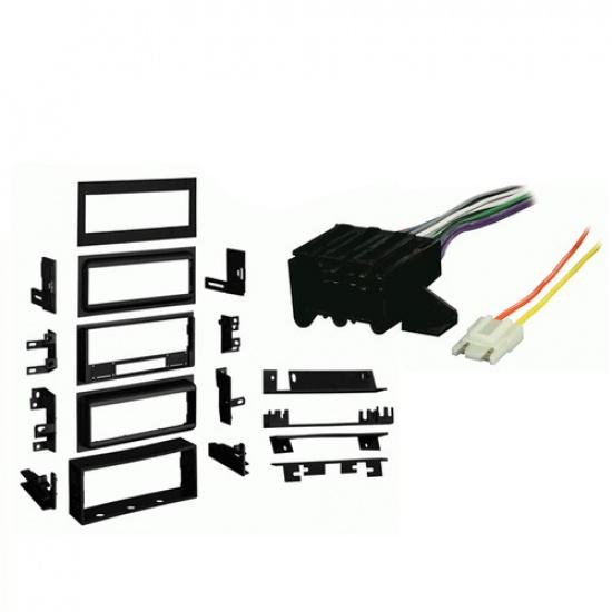 Fits Cadillac DeVille 85-87 Single DIN Stereo Harness Radio tall Dash Kit