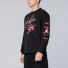 Jordan NBA Courtside Chicago Bulls Crew Neck Long Sleeve Print T-Shirt Men Tops Black DA6527-010