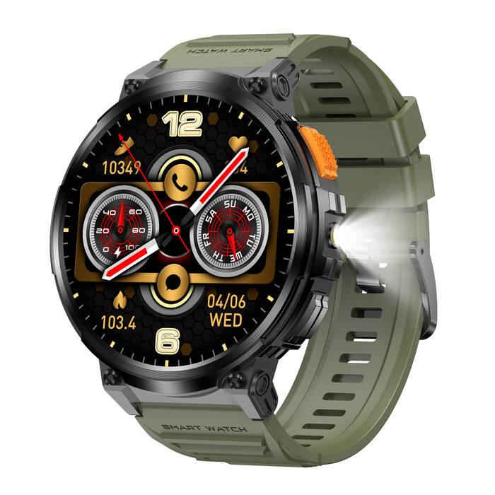 Smartwatch Męski Gravity Gt23-5 - Latarka, Dodatkowy Pasek  (Sg031E)
