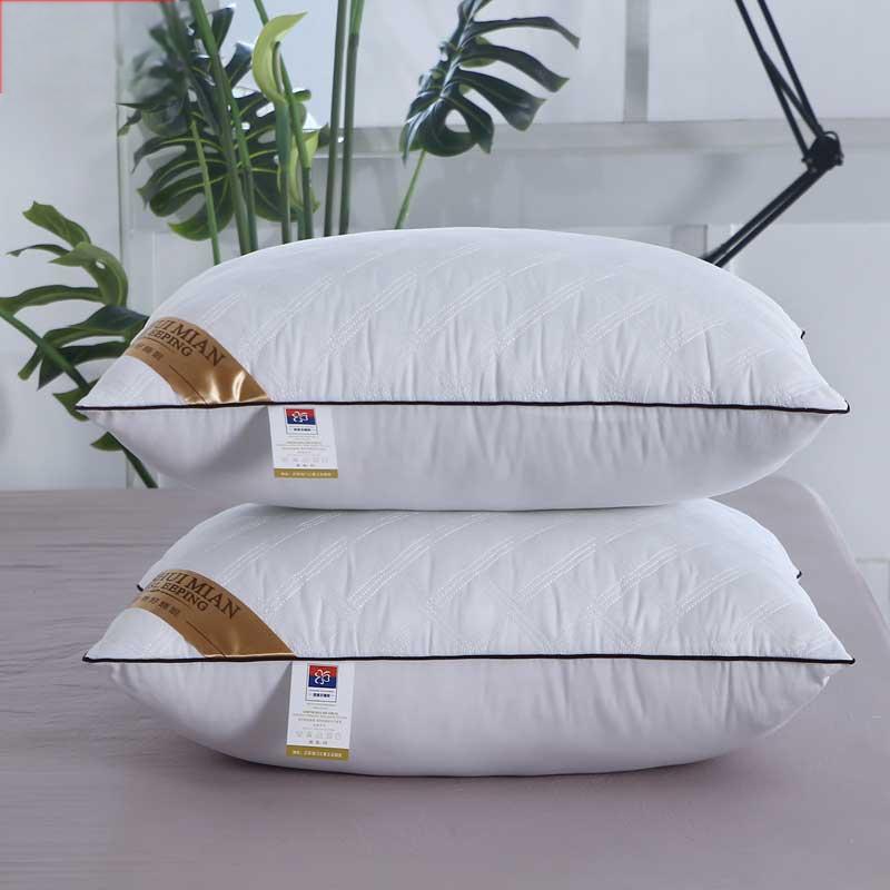 High-Elastic Hotel Pillow with Cervical Support and Down-Like Fiber Filling