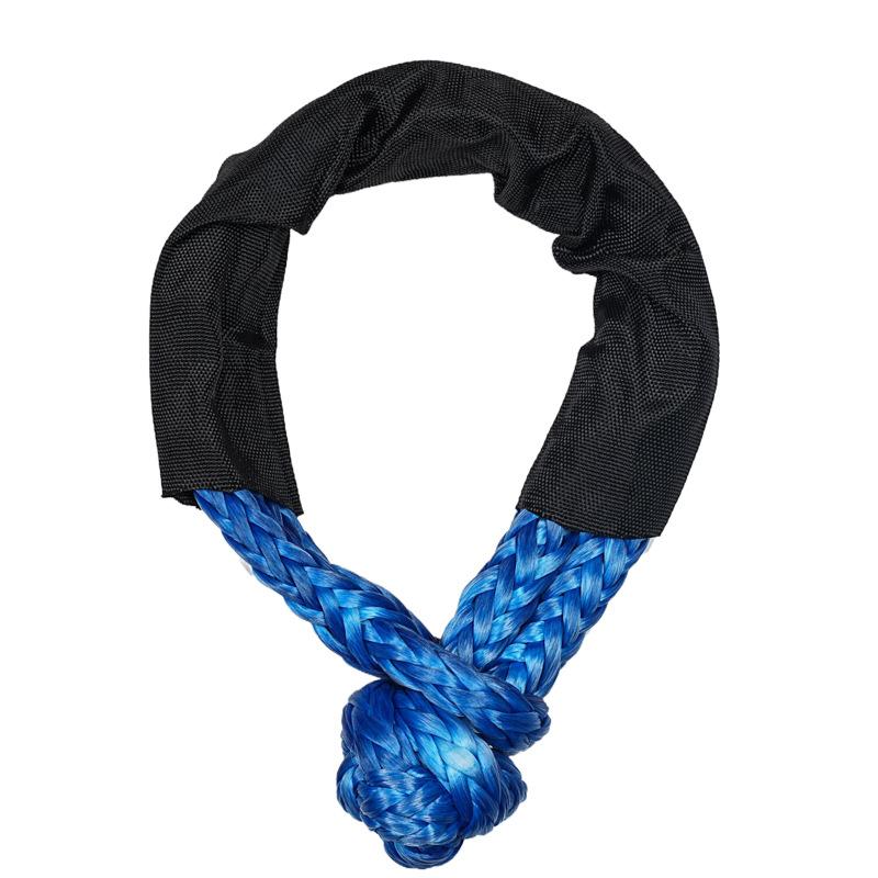 Мягкая скоба Синтетический трос Сверхпрочная Внедорожная буксировочная скоба Строп с защитной оплеткой для Джипа Грузовика Внедорожника