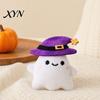Тыквенная Игрушка-Кошка, Игрушка на Хэллоуин, Мягкая Плюшевая Летучая Мышь-Призрак, Милая, Устойчивая к Укусам, Набитая, для Жевания, для Домашних Кошек, Игрушки для Снятия Скуки