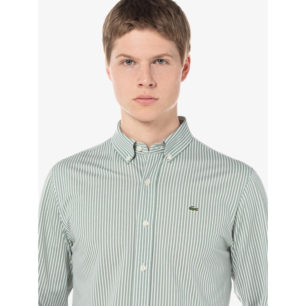 Lacoste Мужская рубашка в полоску из джерси Ch342e 54g 132 q2nCh342e 54g132