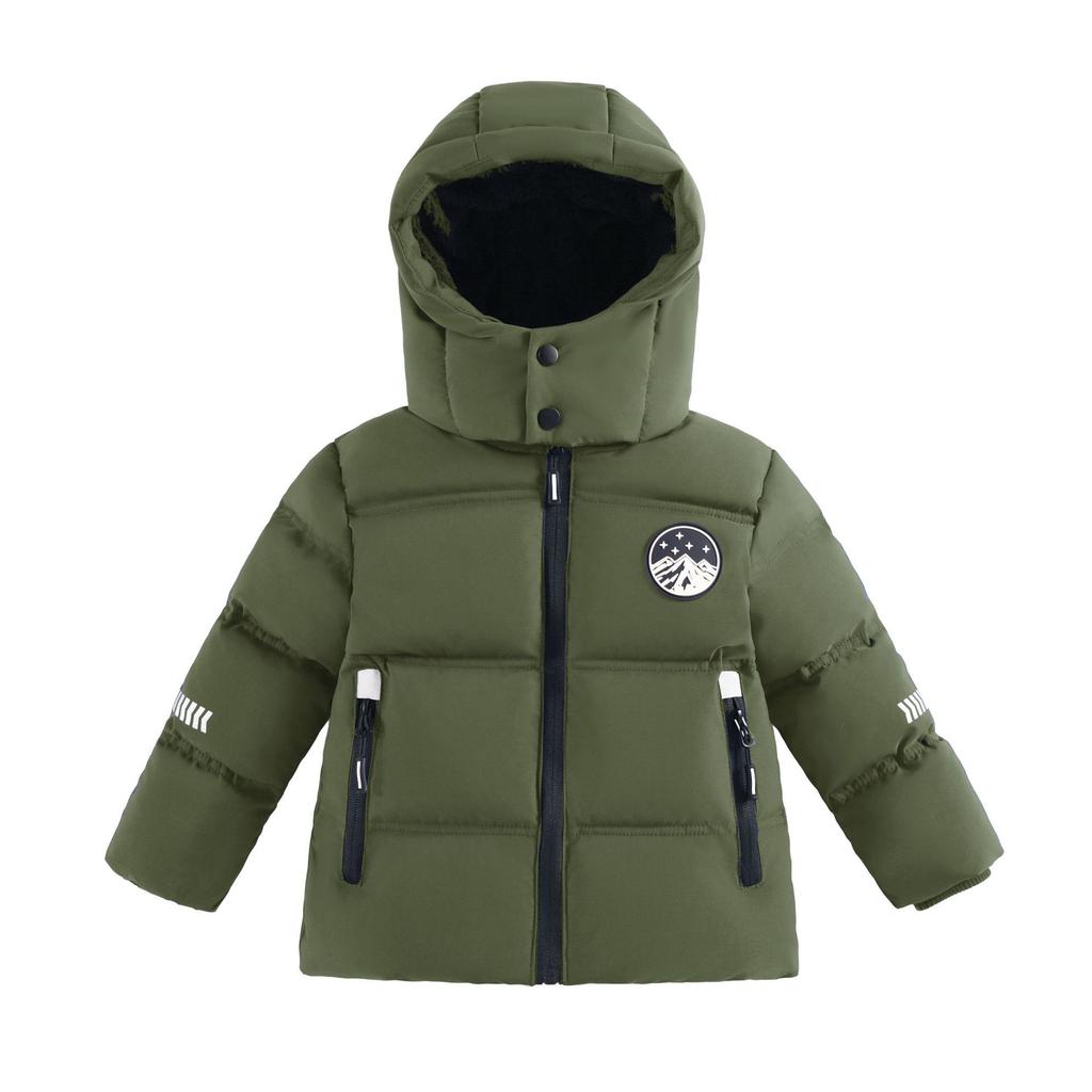 Children Cotton Jacket Boys New Winter Coat Boy Short Thick Heavy Hooded Overcoats