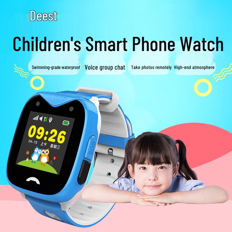 Waterproof GPS Kids' Smartwatch with Anti-Lost Tracking, Micro Chat, Call, and Camera.