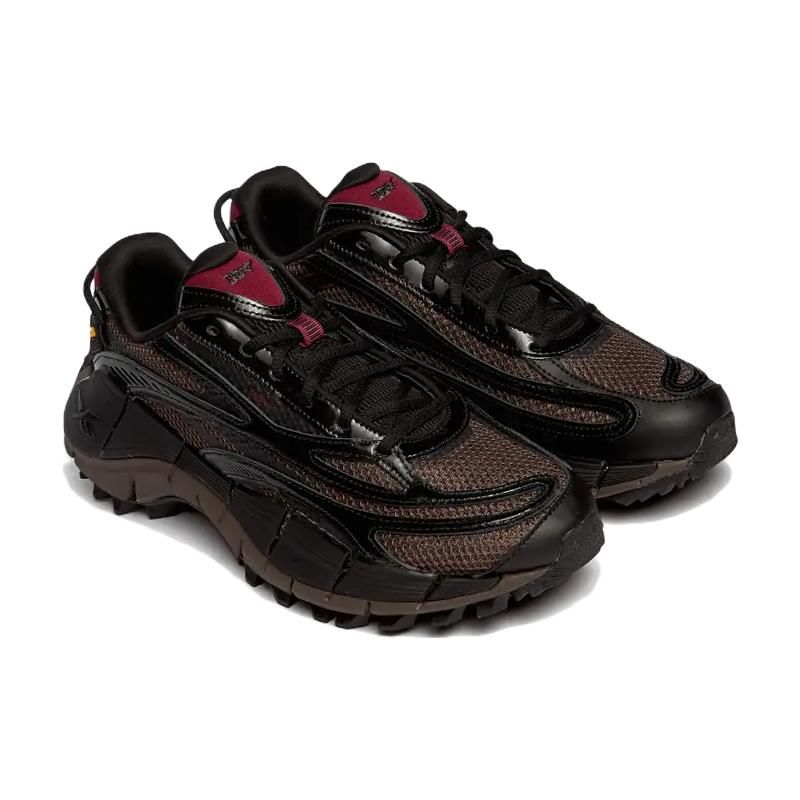 A$AP Nast x Reebok Zig Kinetica 2.5 Темно-коричневые кроссовки унисекс Основной черный Классический бордовый FZ5855