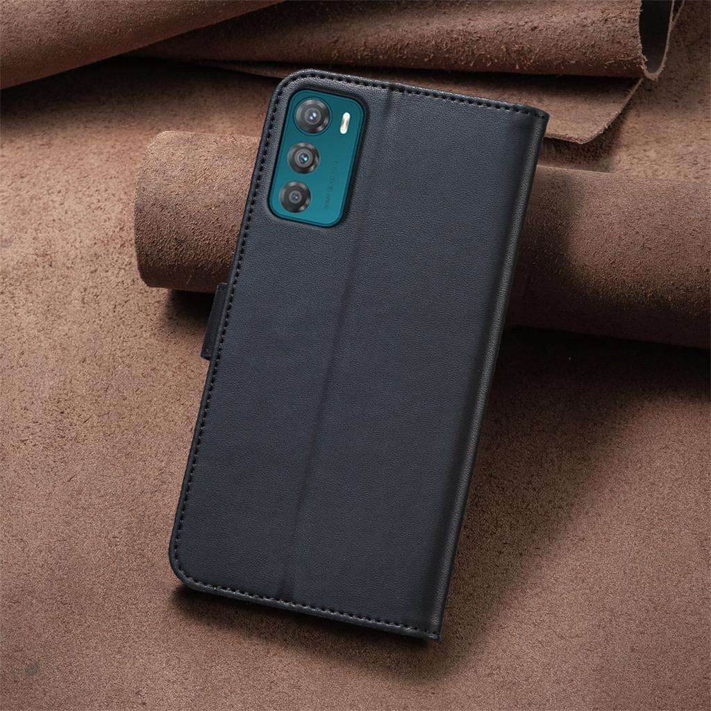 Для Motorola Edge 40 Neo, Moto G84, G54, G14, G13, G23, G53, G73, E13, G72... Lucky Grass, четырехлистный клевер, чехол из искусственной кожи с откидной подставкой и бумажником, чехол для телефона