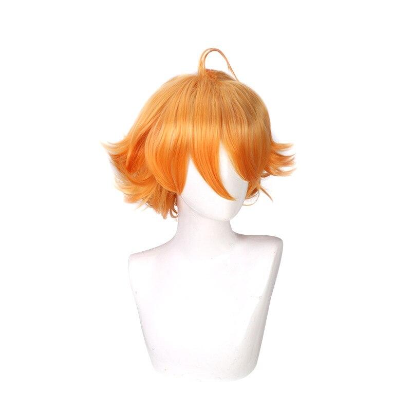 Аниме Обещанный Неверленд Yakusoku no Neverland Эмма Короткие светлые и оранжевые волосы Косплей Костюм Парик