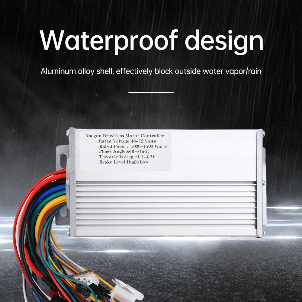 Электромобиль Бесщеточный контроллер DC Motor Speed Control Intelligent Dual-Mode Drive Module DC 48V 60V 64V 72V 1000W-1500W