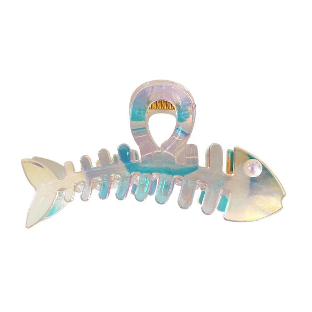 Y2k Geometry Hair Accessories Animal Korean Style Hair Claw Cute Fish Bone Hair Claw  Gift