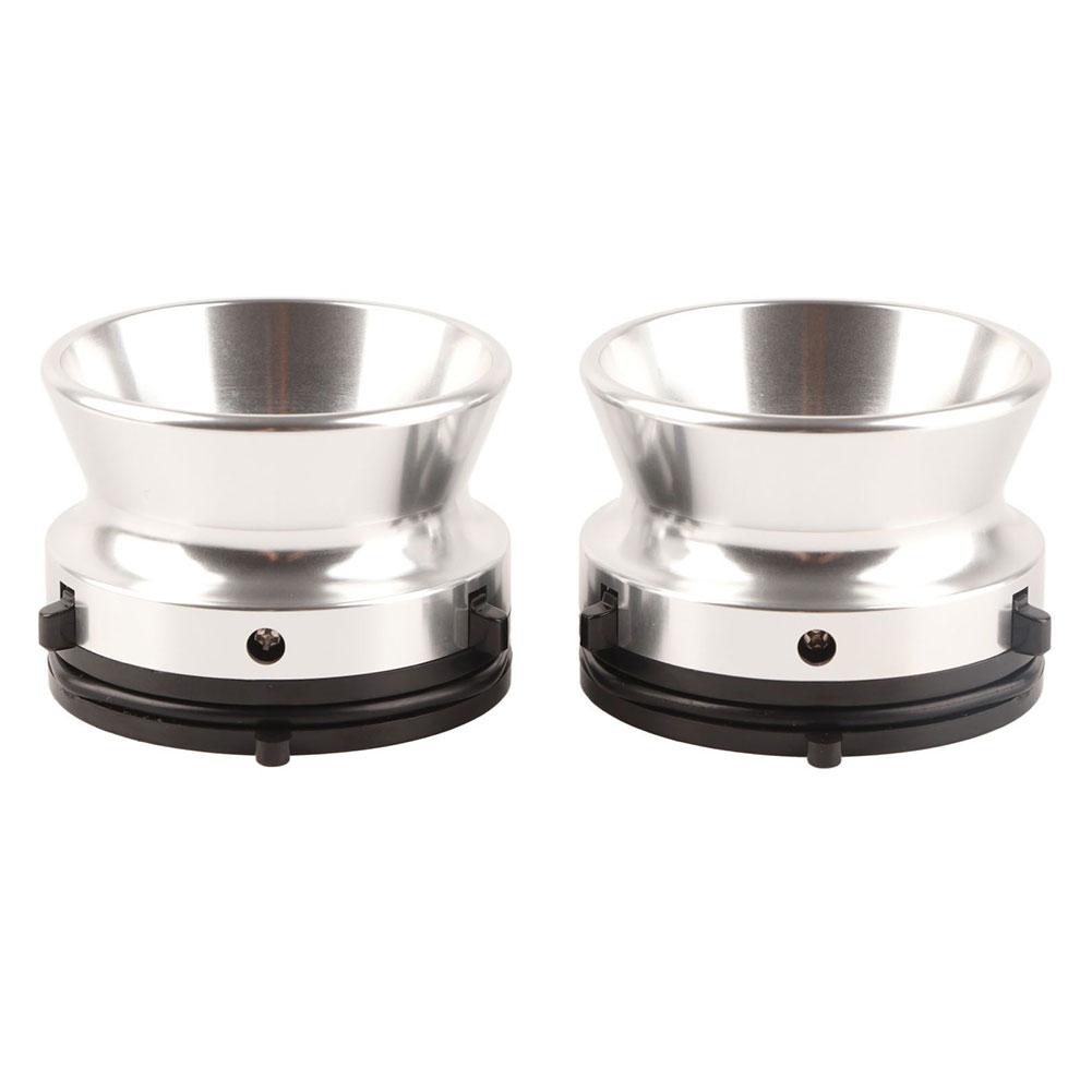 1 пара Полированный Алюминиевый Сплав 10-дюймовый Адаптер Ступицы Катушки Открывателя для Магнитной Ленты Катушка-Катушка Адаптеры Ступицы Катушки для Studer ReVox Akai Teac