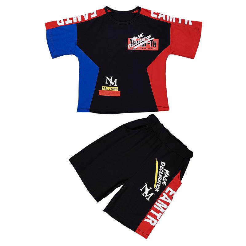 Детская одежда Летние костюмы для мальчиков Детский летний костюм для больших мальчиков Красивый корейский костюм из двух частей