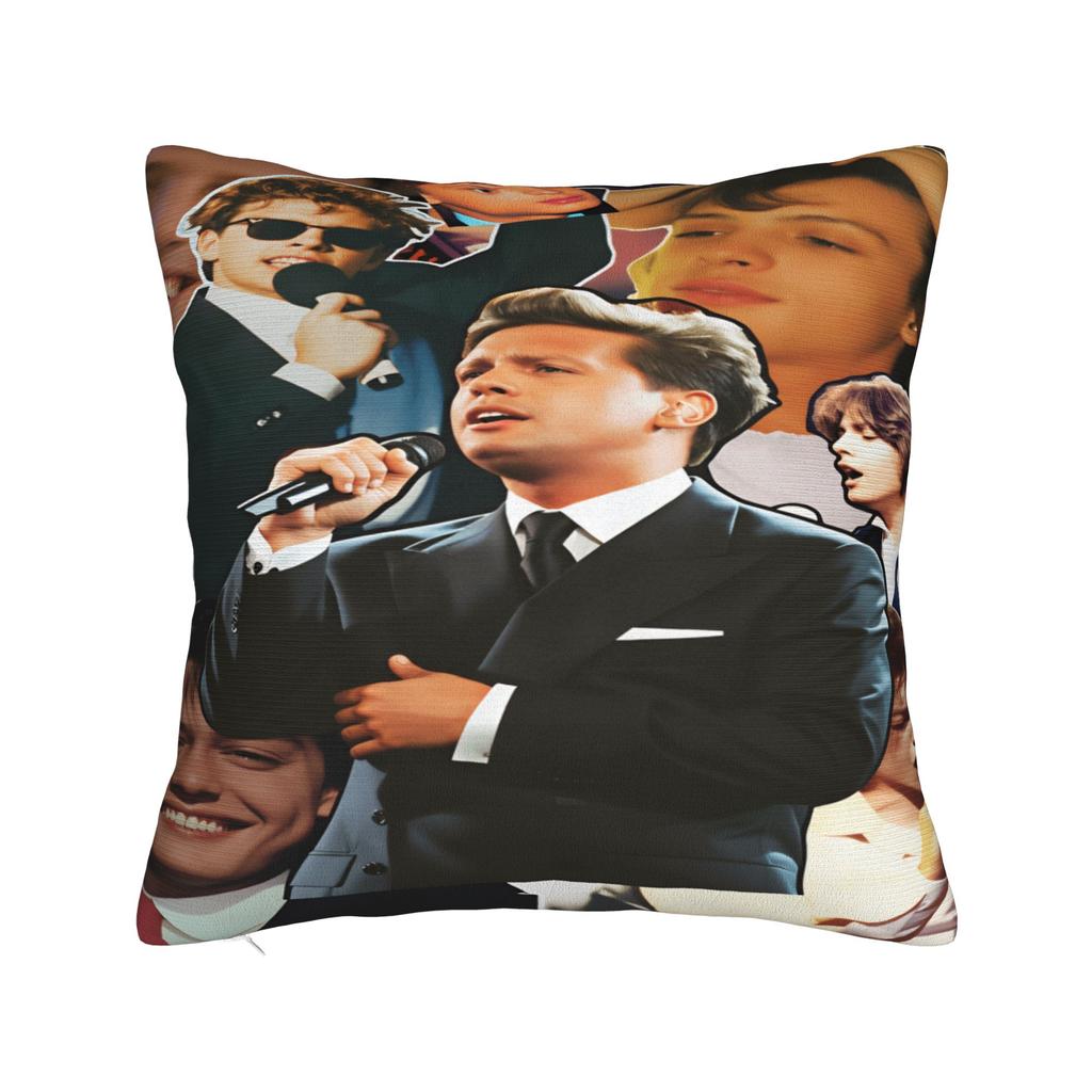 Singer L-Luis M-Miguel Pillow Cover Retro Trendy Pillow Case For Sofa Couch Bed Living Room Soft Pillowcases Birthday Present