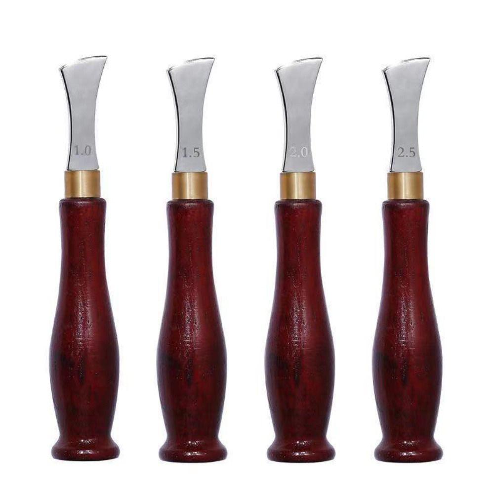 Leather Edge Pressure Line Punch Leathercraft Tools Shallow Groove Leather Edge Press DIY Embedding Thread Leather Scriber