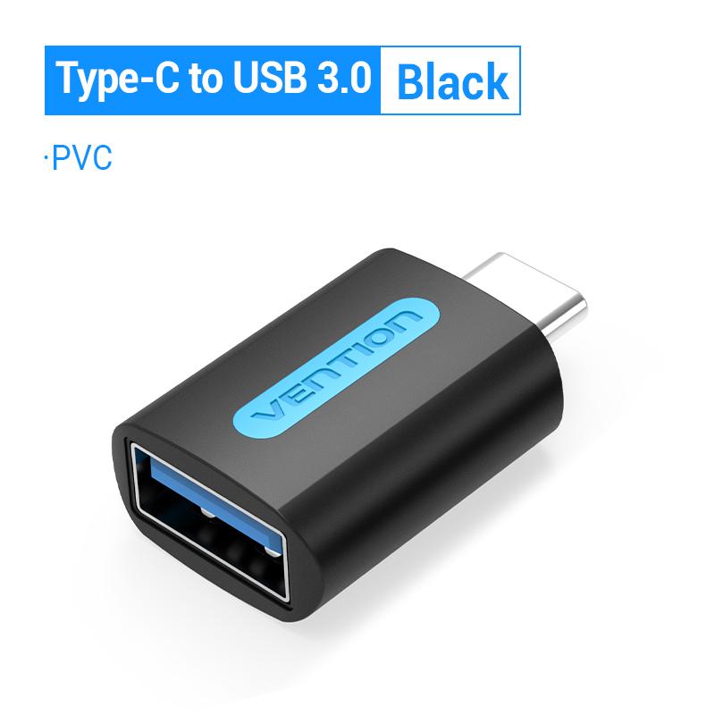 Vention USB C Adapter Type C Male to USB 3.0 2.0 Female OTG Cable for Macbook Pro Huawei Mate 30 Samsung S10 USB OTG Connector 3