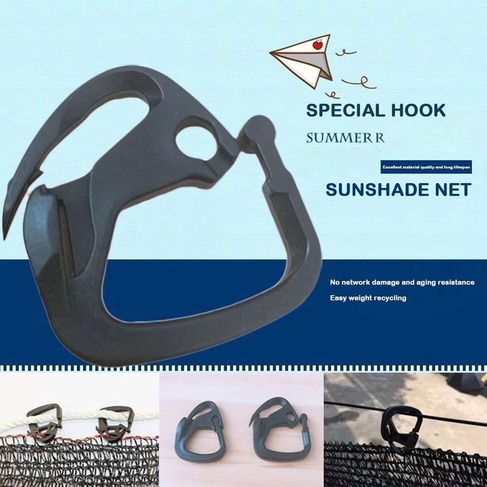 New 50pcs Sunshade Net Hook Shade Fabric Accessory Backyard Greenhouse Clamp Greenhouse PE Shade Fix Clip Garden