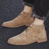 Men Casual Boots Fashion Elegant Men's Suede Leather Ankle Boots Male Casual Classic Trendy Business Lace Up Men Chelsea Boots