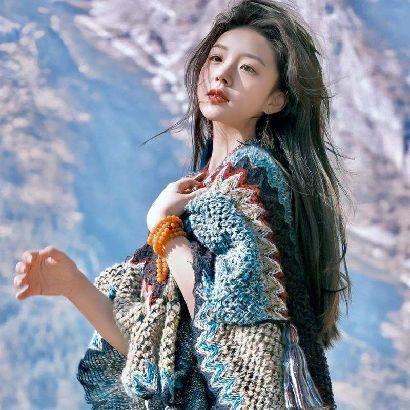 Юньнаньская ретро шаль с кисточками - Женский осенне-зимний плащ-шарф для путешествий и отпуска