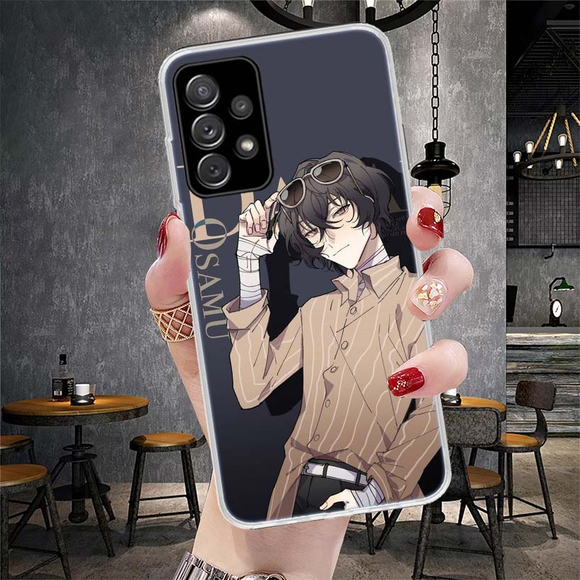 Bungo Stray Dogs Чехол для телефона Дазай для Samsung Galaxy A12 A22 A32 A52 A72 A02S A51 A50S A71 A70 A31 A20S Note 20 Ultra S10 A10S G