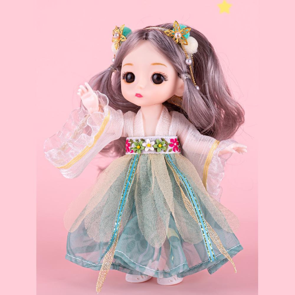 Little Princess Ancient Dress Bjd Doll Hanfu Princess 17cm Hanfu Princess Dolls Girl Toys
